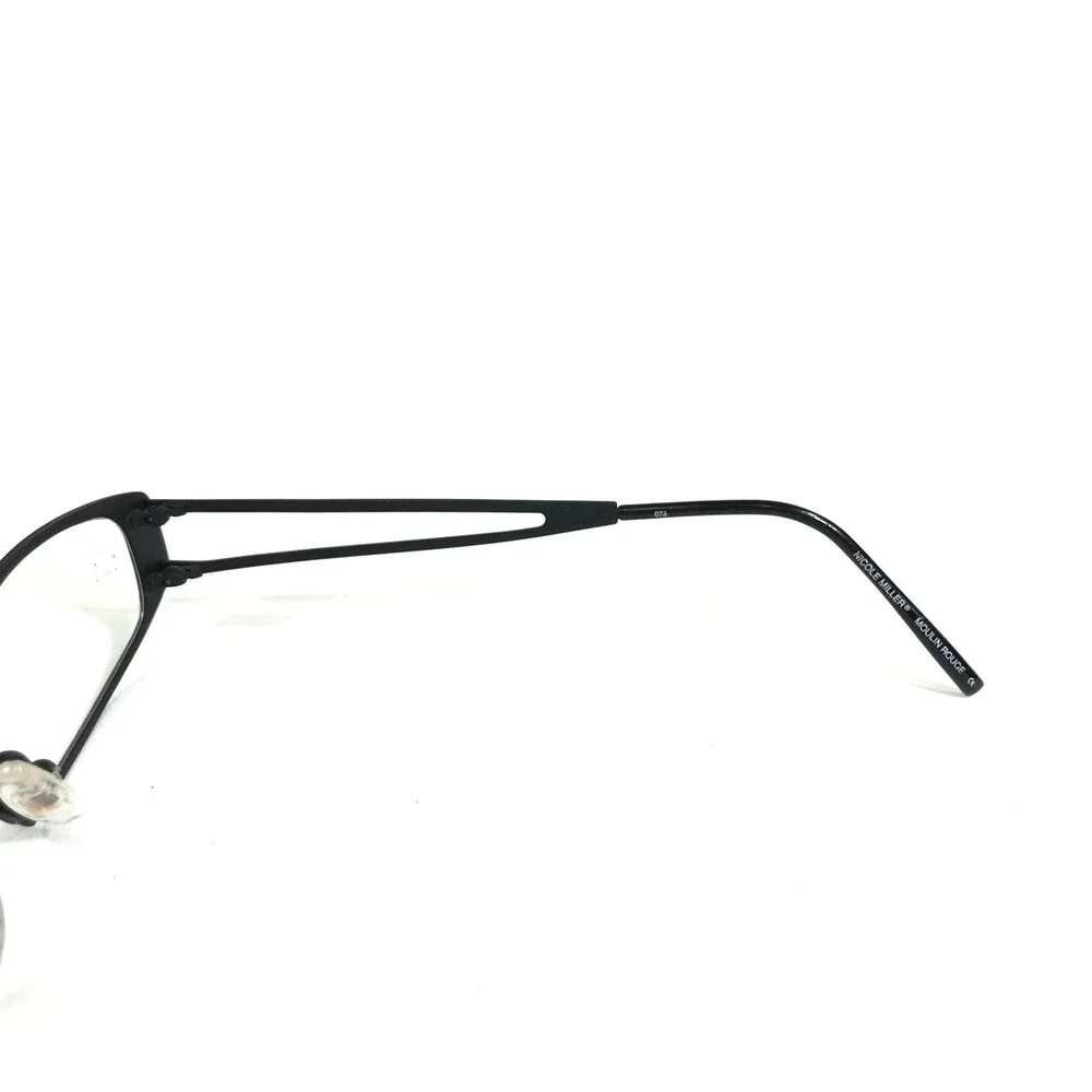 Nicole Miller Eyeglasses Frames Moulin Rouge SHADOW Black Rectangular 48-17-135